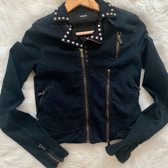 Hudson Jeans Other - Hudson Denim Moto Jacket Big Girl XL